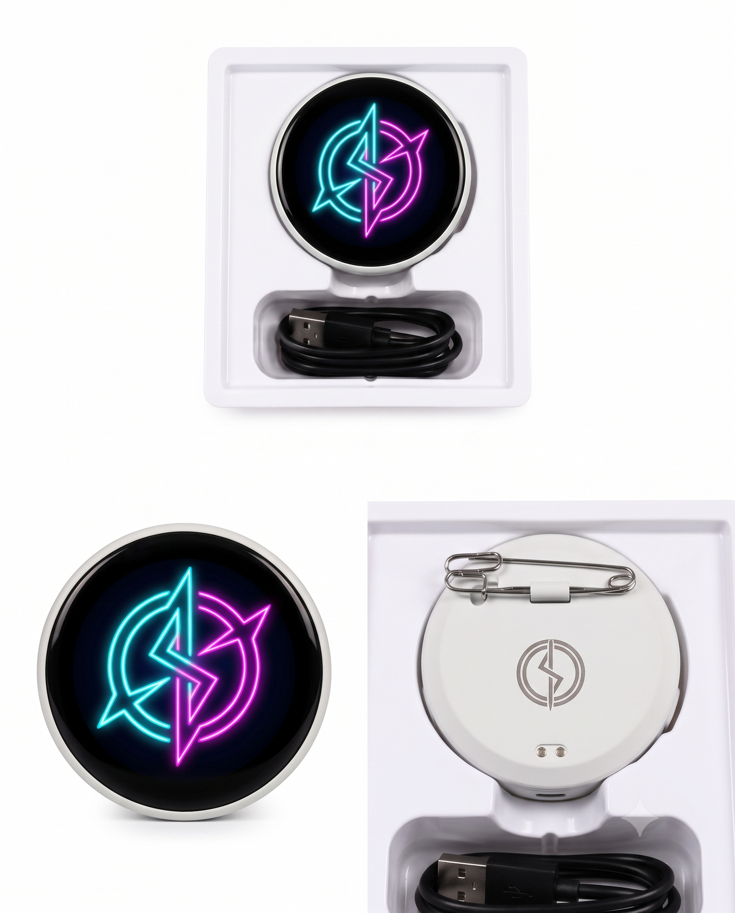 E-Neon Badge – Pin Digital Inteligente con Pantalla | The Collectible