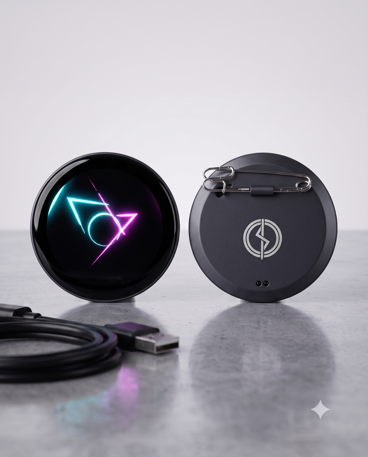 E-Neon Badge – Pin Digital Inteligente con Pantalla | The Collectible