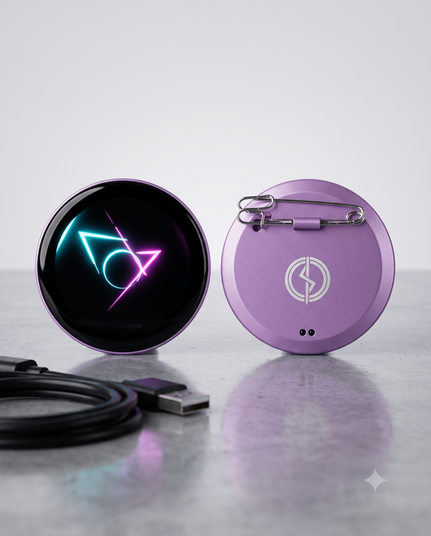 E-Neon Badge – Pin Digital Inteligente con Pantalla | The Collectible