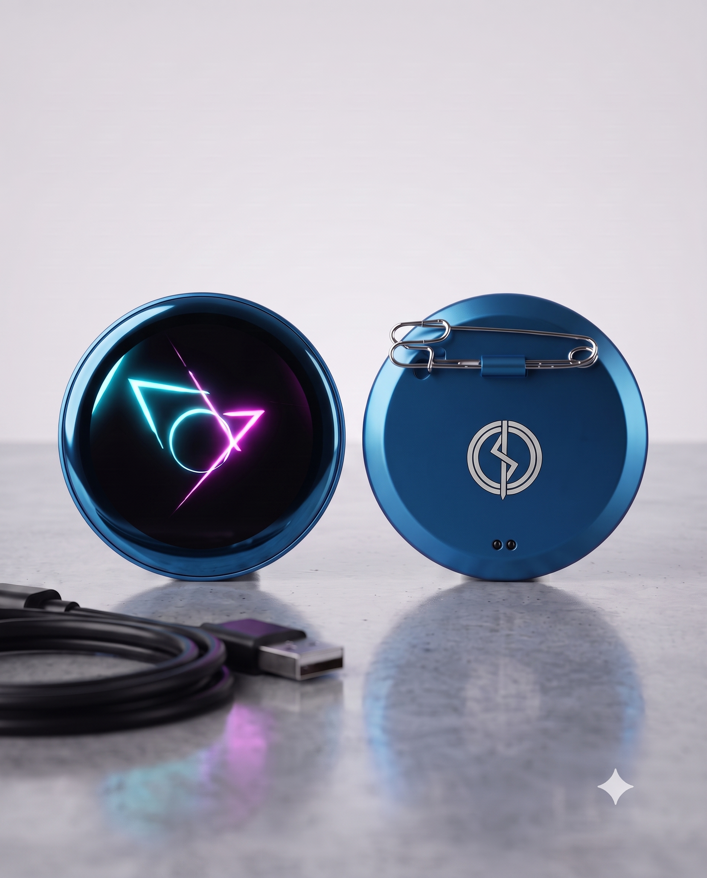 E-Neon Badge – Pin Digital Inteligente con Pantalla | The Collectible